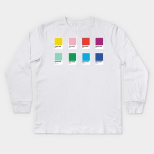 London Underground Colors Pantone pack Kids Long Sleeve T-Shirt